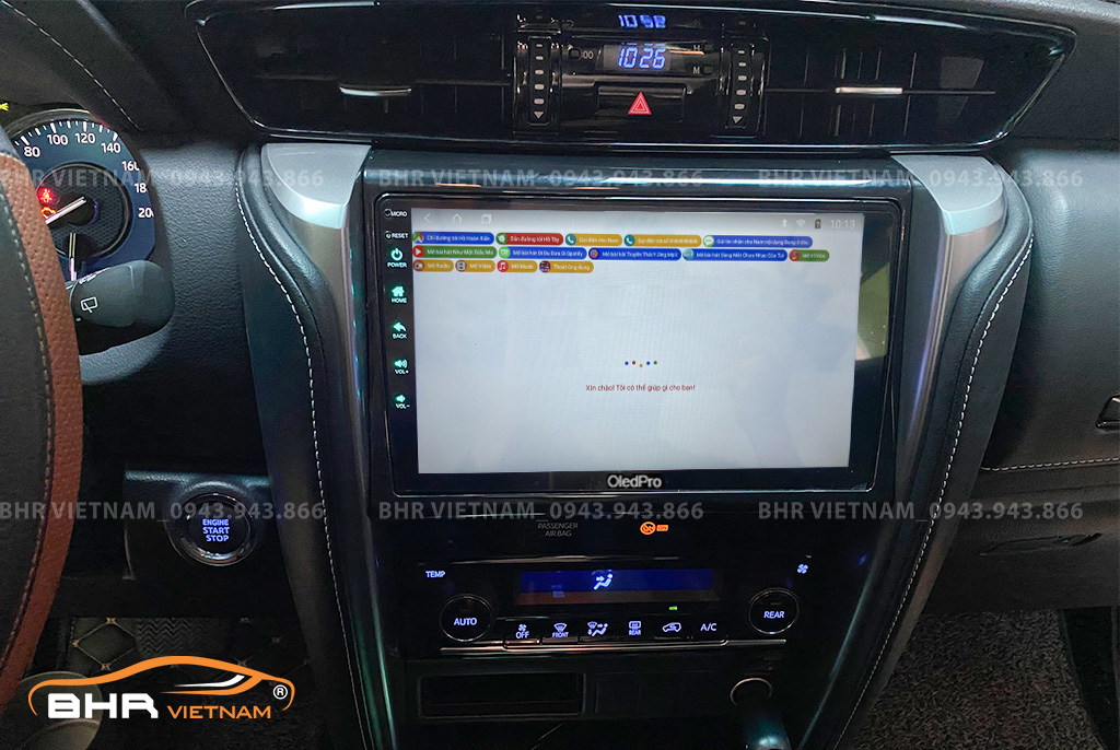 Điều khiển bằng giọng nói thông minh DVD Android Oled Pro X5S Toyota Fortuner 2017 - nay