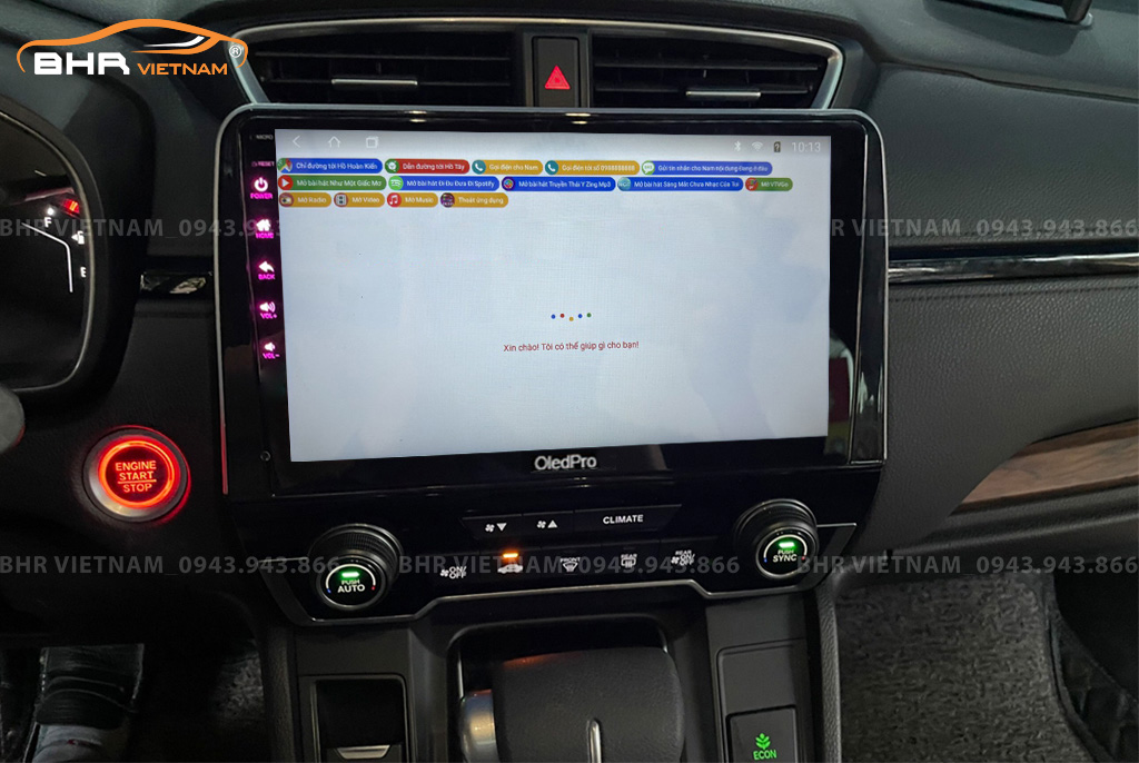 Điều khiển bằng giọng nói thông minh DVD Android Oled Pro X8S Honda CRV 2018 - nay