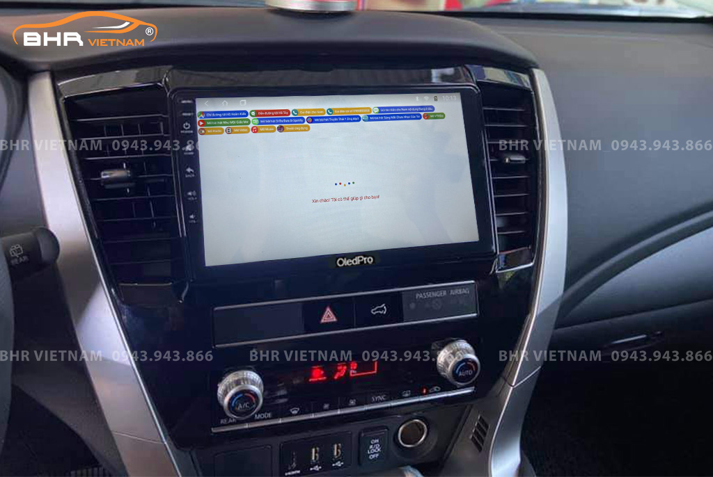 Điều khiển bằng giọng nói thông minh DVD Android Oled Pro X8S Mitsubishi Pajero Sport 2018 - nay
