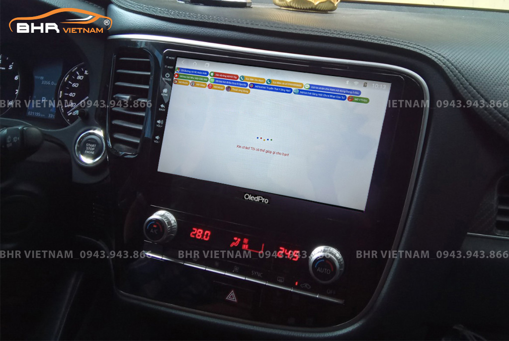 Điều khiển bằng giọng nói thông minh DVD Android Oled Pro X8S Mitsubishi Outlander 2020 - nay