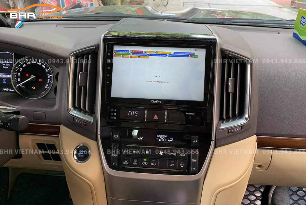 Hình ảnh quan sát cảm biến áp suất lốp Oled Pro X8S Toyota Land Cruiser 2016 - 2020