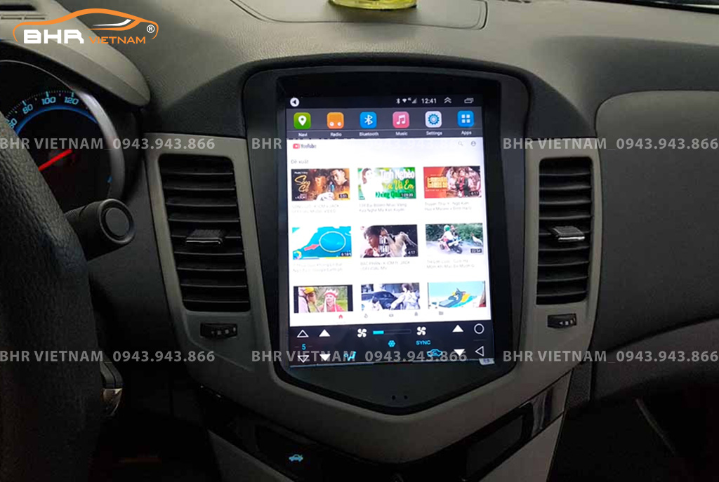 Giải trí Youtube, xem phim sống động trên màn hình DVD Tesla Chevrolet Cruze 2009 - nay