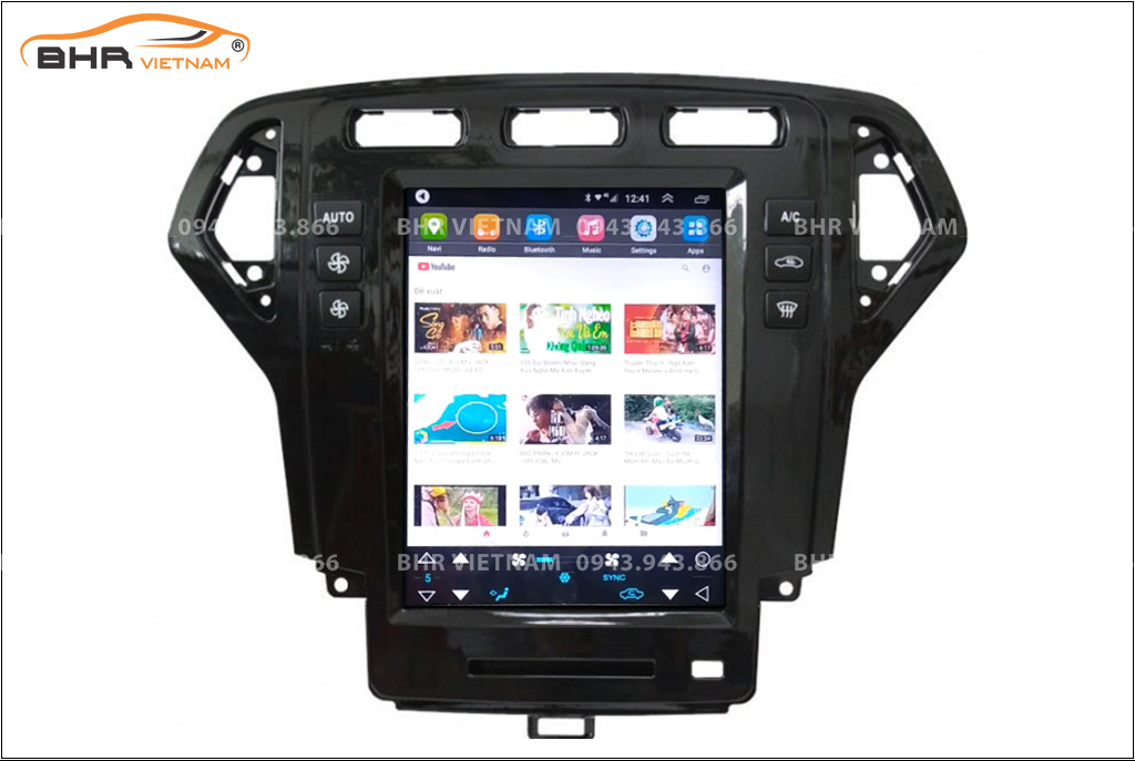 Giải trí Youtube, xem phim sống động trên màn hình DVD Tesla Ford Mondeo 2008 - 2014