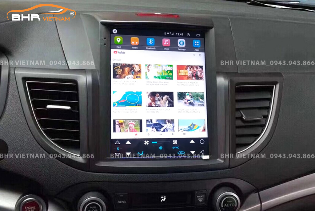  Giải trí Youtube, xem phim sống động trên màn hình DVD Tesla Honda CRV 2013 - 2017