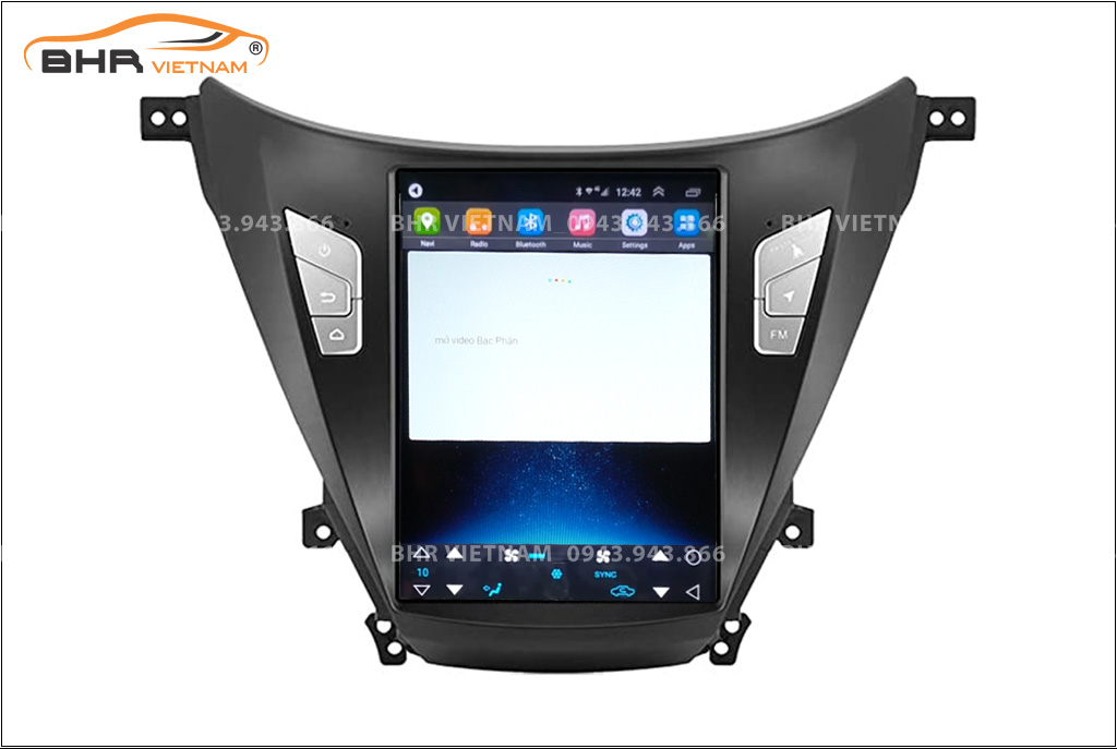 Điều khiển bằng giọng nói màn hình DVD Tesla Hyundai Elantra 2011 - 2015