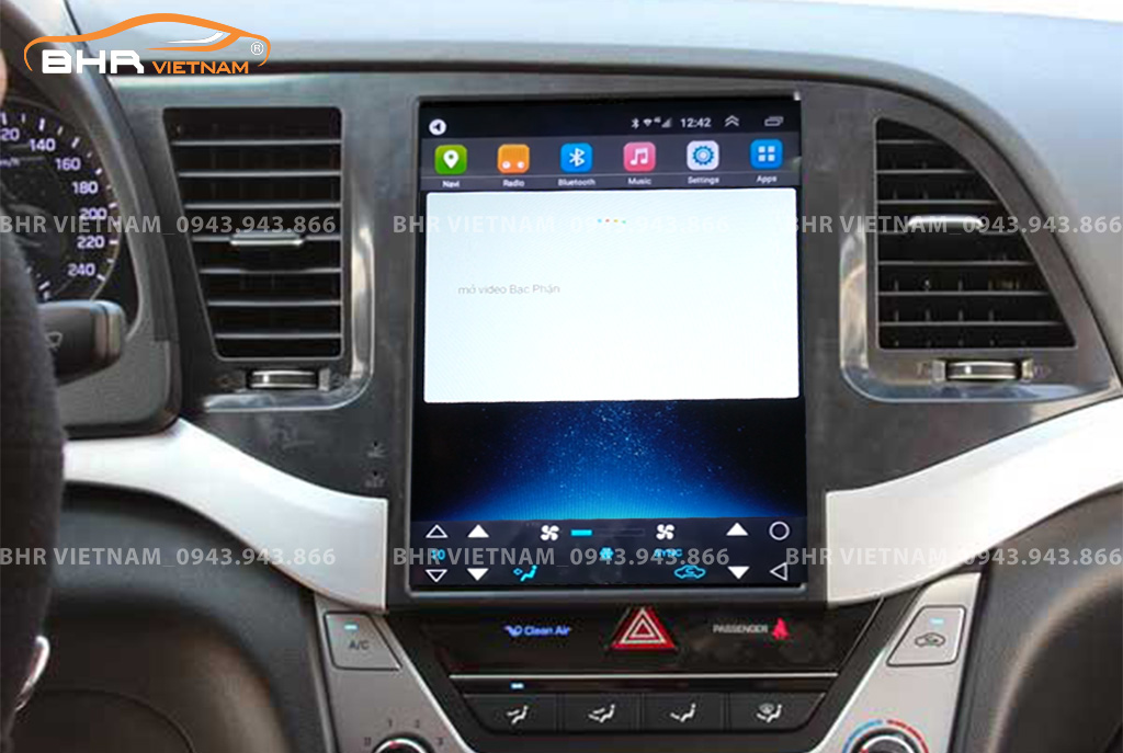 Điều khiển bằng giọng nói màn hình DVD Tesla Hyundai Elantra 2015 - 2017