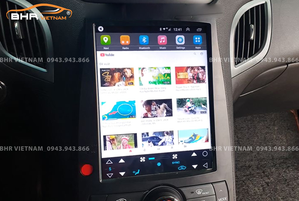 Giải trí Youtube, xem phim sống động trên màn hình DVD Tesla Hyundai Genesis 2008 - 2012