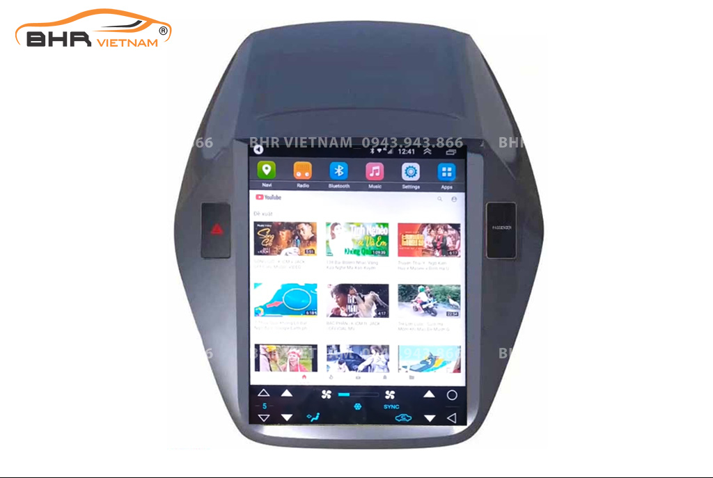 Giải trí Youtube, xem phim sống động trên màn hình DVD Tesla Hyundai Tucson 2009 - 2014