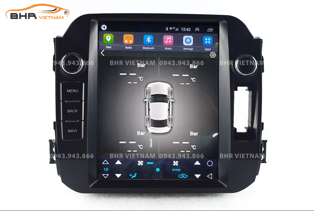 Màn hình DVD Tesla Kia Sportage 2009 - 2014 tích hợp cảm biến áp suất lốp