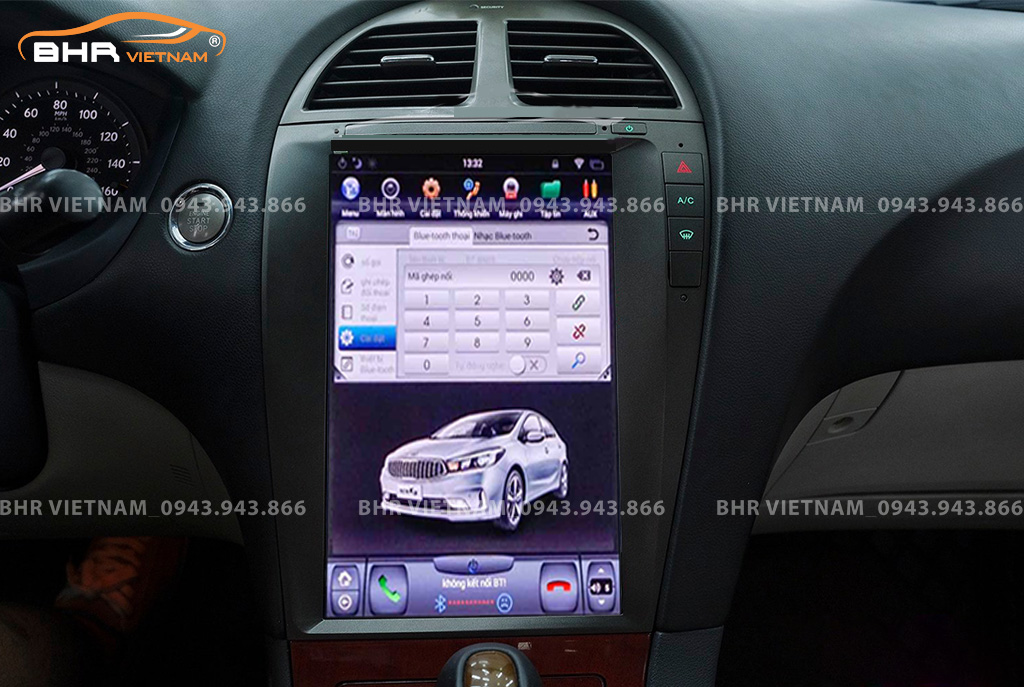 Kết nối điện thoại trên màn hình DVD Android Tesla Lexus ES250, ES350 2005 - 2011