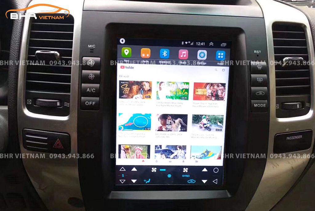 Giải trí Youtube, xem phim sống động trên màn hình DVD Tesla Lexus GX470 2002 - 2009