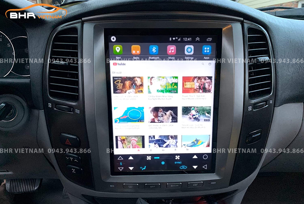 Giải trí Youtube, xem phim sống động trên màn hình DVD Tesla Lexus LX470 1998 - 2006