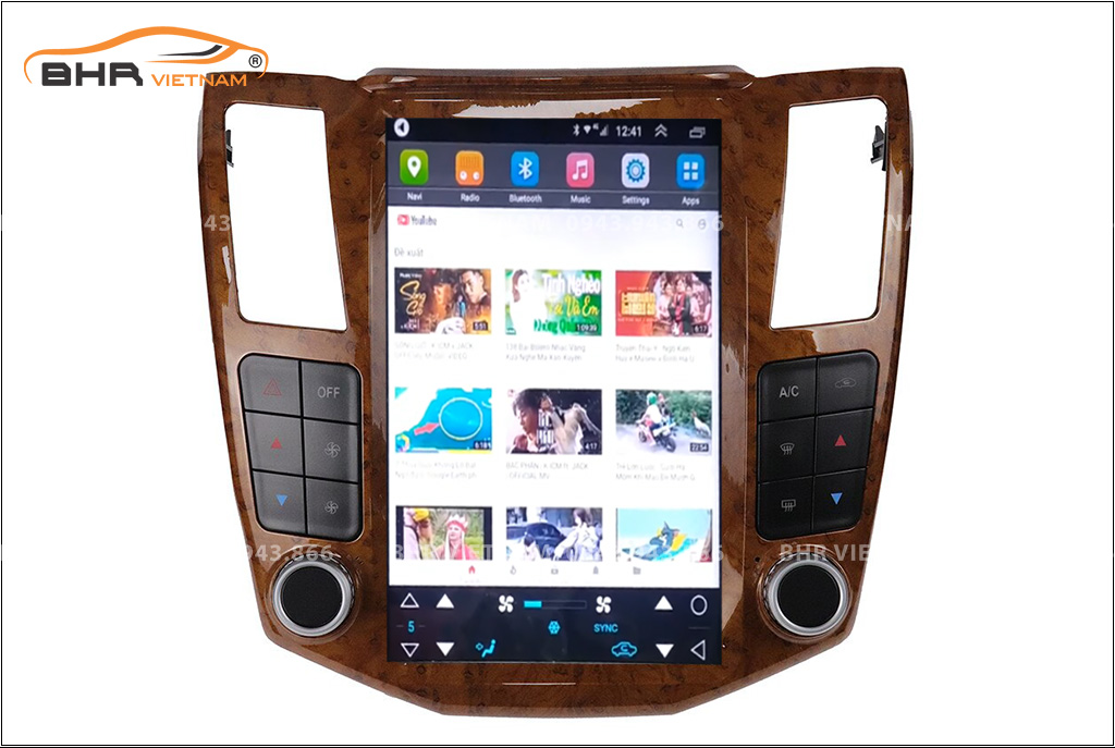 Giải trí Youtube, xem phim sống động trên màn hình DVD Tesla Lexus RX330, RX350 2003 - 2007