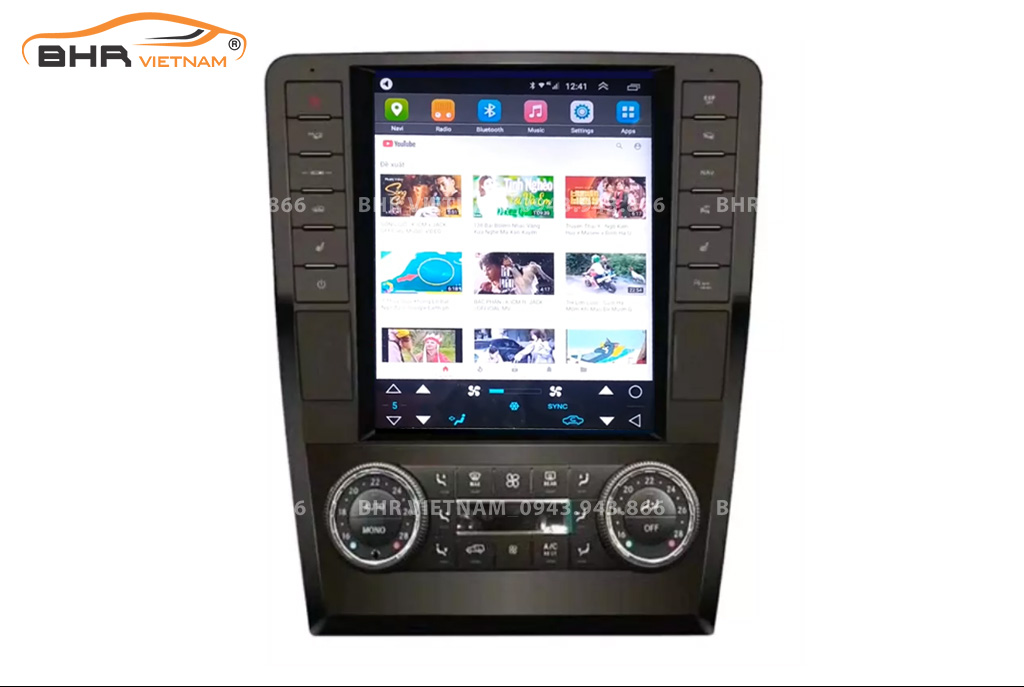 Giải trí Youtube, xem phim sống động trên màn hình DVD Tesla Mercedes GL Class (GL400/ GL450/ GL500/ GL550) 2006 - 2013