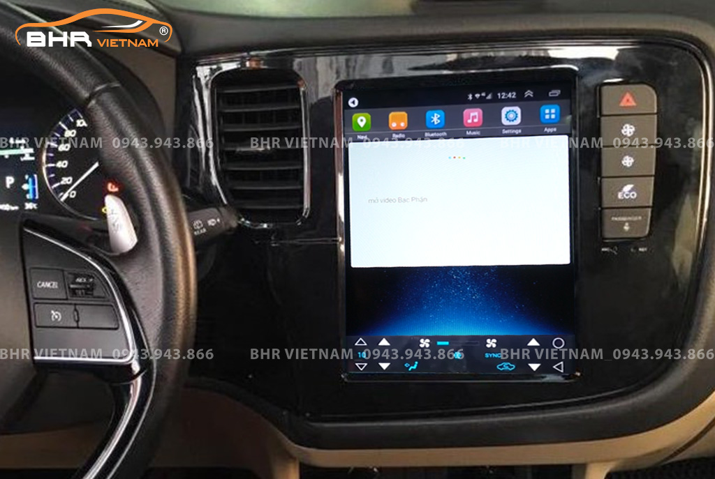 Điều khiển bằng giọng nói màn hình DVD Tesla Mitsubishi Outlander 2016 - nay