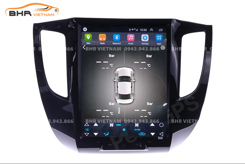 Màn hình DVD Tesla Mitsubishi Triton 2020 - nay tích hợp cảm biến áp suất lốp