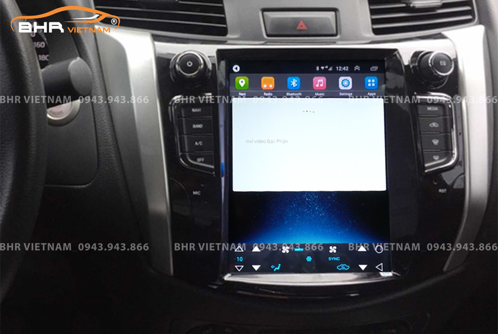 Điều khiển bằng giọng nói màn hình DVD Tesla Nissan Navara 2015 - 2020