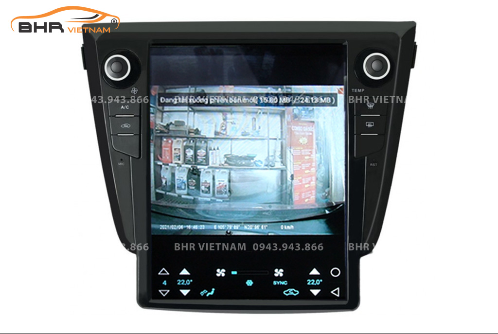 Màn hình DVD Tesla Nissan X-Trail 2017 - nay tích hợp camera hành trình