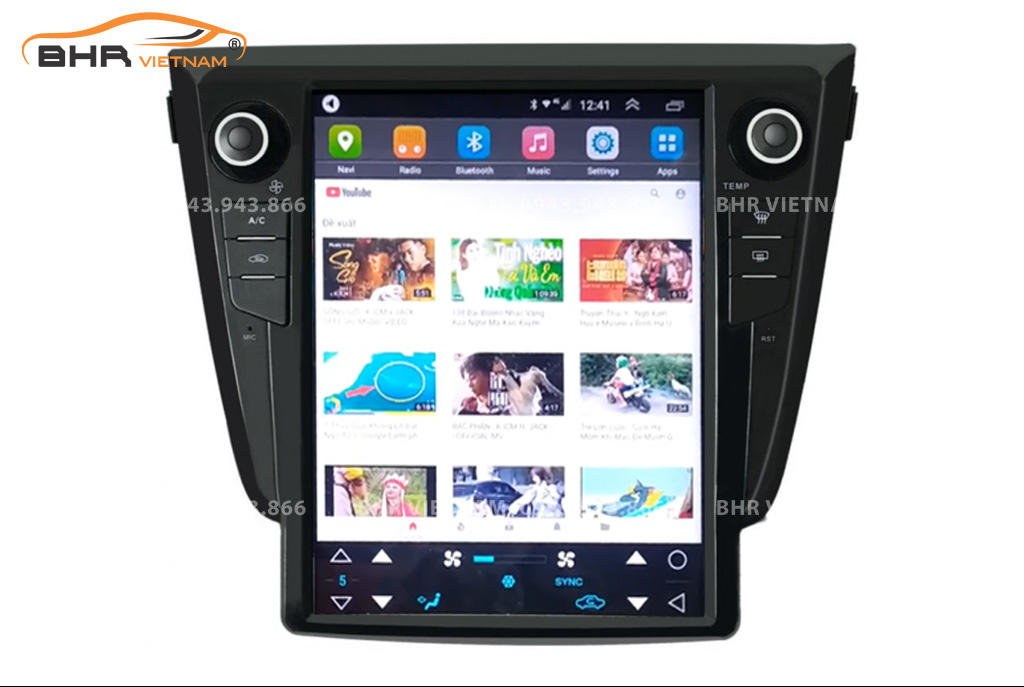 Giải trí Youtube, xem phim sống động trên màn hình DVD Tesla Nissan X-Trail 2017 - nay