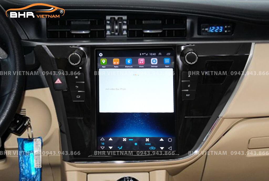 Điều khiển bằng giọng nói màn hình DVD Tesla Toyota Altis 2014 - 2017