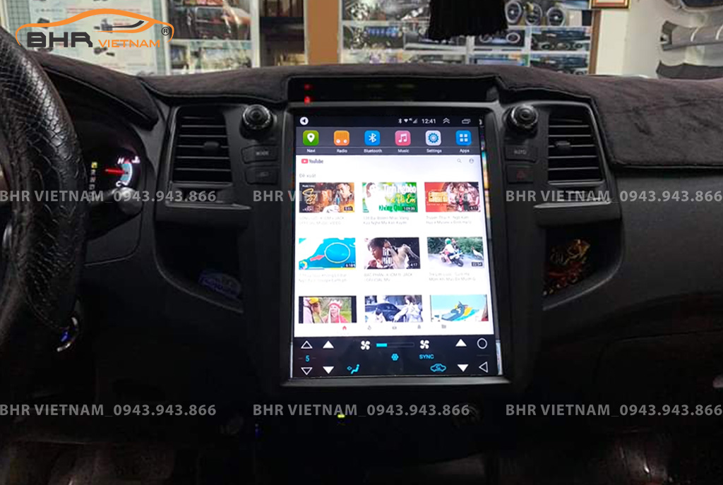 Giải trí Youtube, xem phim sống động trên màn hình DVD Tesla Toyota Fortuner 2005 - 2016