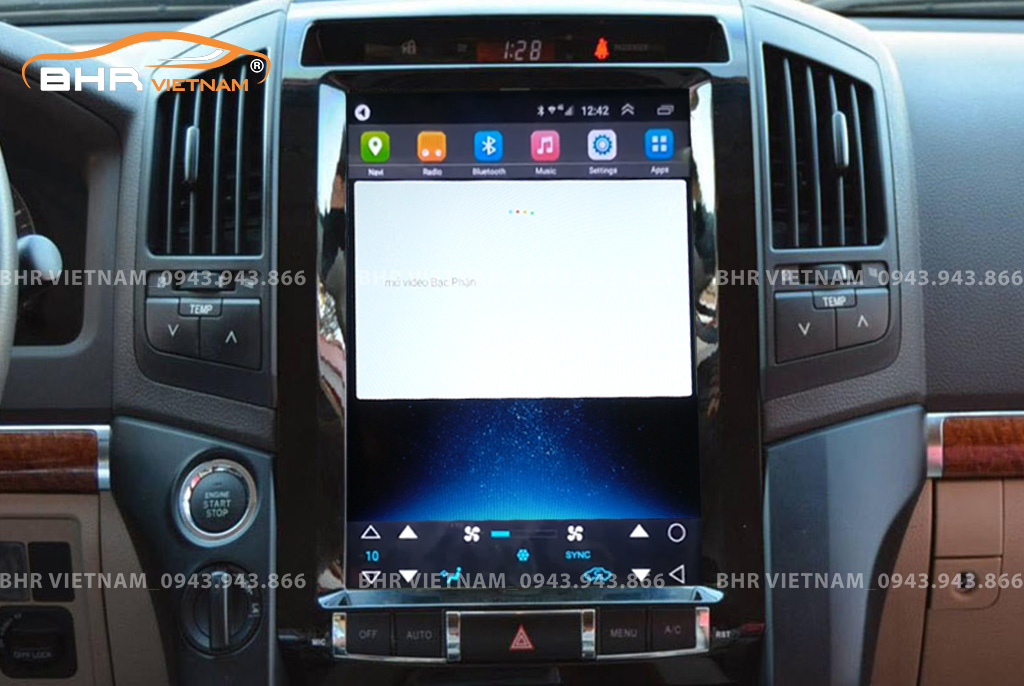 Điều khiển bằng giọng nói màn hình DVD Tesla Toyota Land Cruiser 2008 - 2015