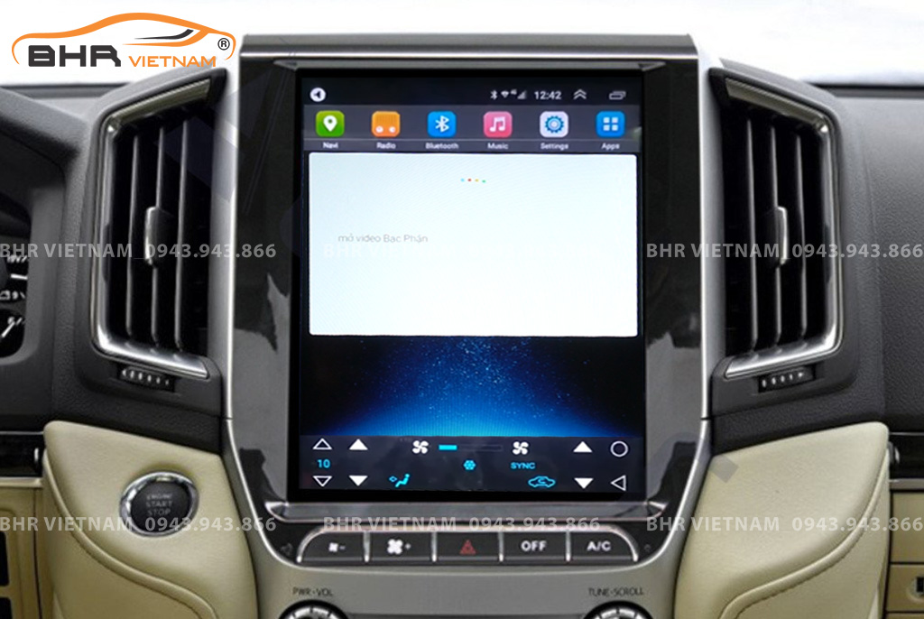 Điều khiển bằng giọng nói màn hình DVD Tesla Toyota Land Cruiser 2016 - 2020
