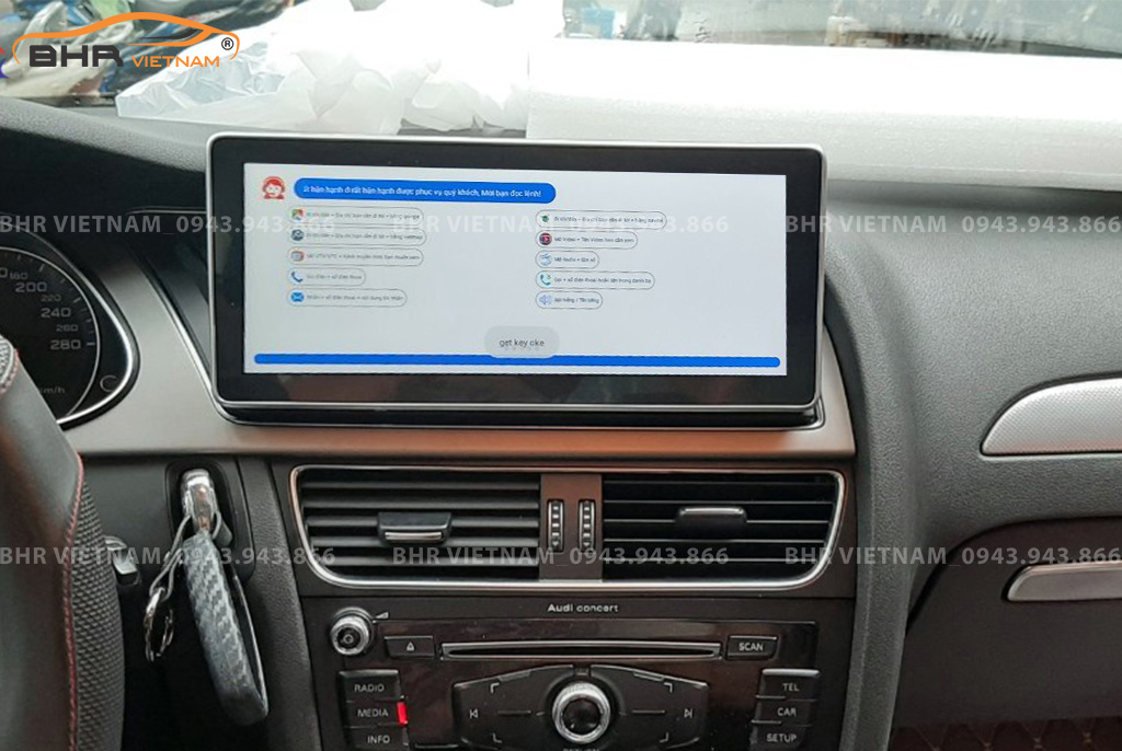 Điều khiển bằng giọng nói thông minh DVD Android Audi A4 2017-nay