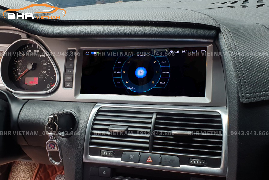 Điều khiển bằng giọng nói thông minh DVD Android Audi Q7 2005 - 2015