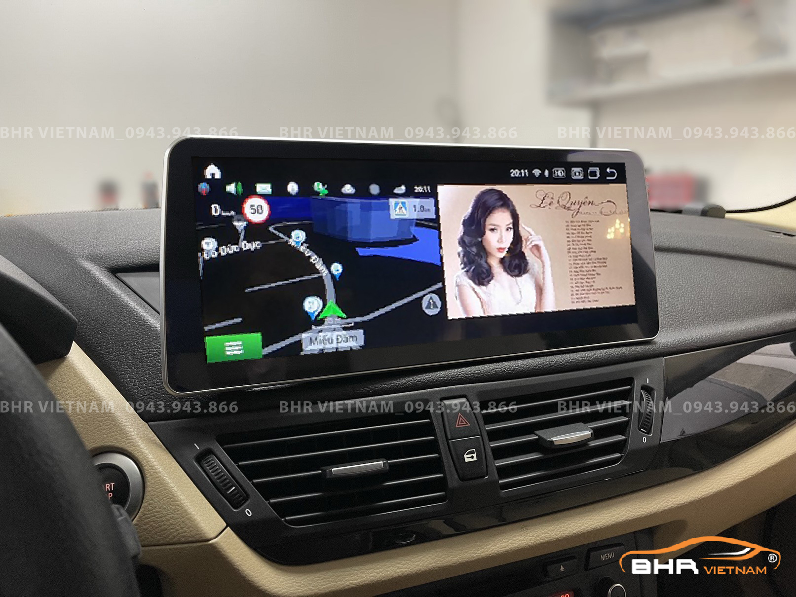 Giải trí Youtube, xem phim sống động trên màn hình DVD Android BMW X3 F25 CIC 2009-2012