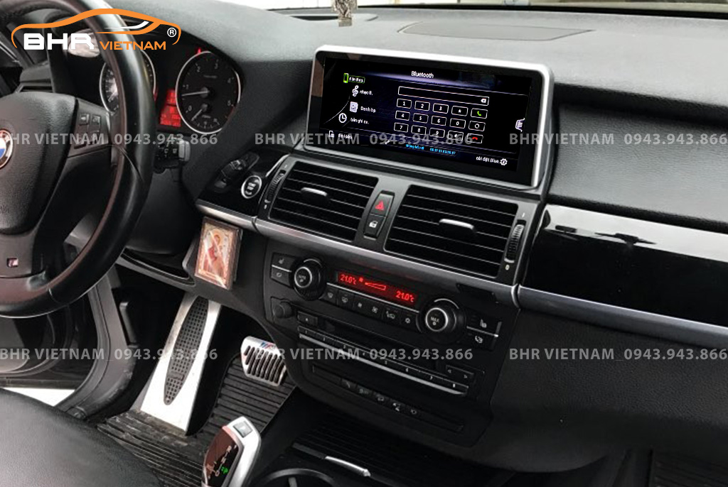 Kết nối điện thoại trên màn hình DVD Android BMW X5 E70 2005 - 2013