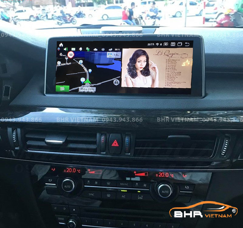 Giải trí Youtube, xem phim sống động trên màn hình DVD Android BMW X5 NBT 2015-2018