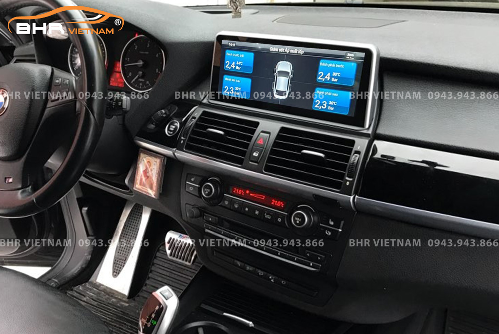 Màn hình DVD Android BMW 5 Series E60 2004-2008 tích hợp cảm biến áp suất lốp