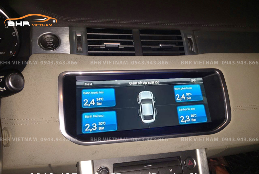 Màn hình DVD Android Flycar Land Rover Range Rover HSE 2013 - 2018 tích hợp cảm biến áp suất lốp