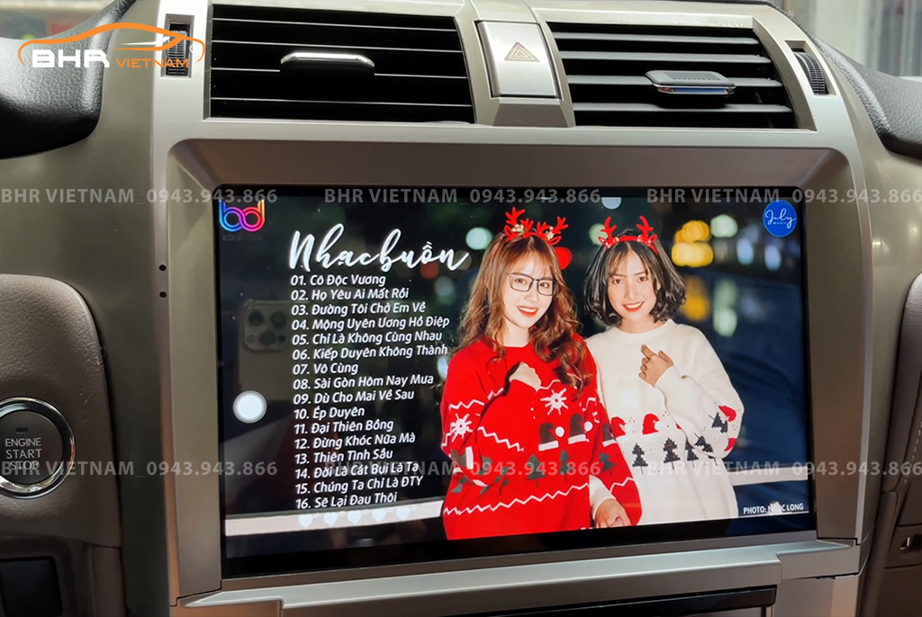 Giải trí Youtube, xem phim sống động trên màn hình DVD Android Flycar Lexus GX460 2010 - nay