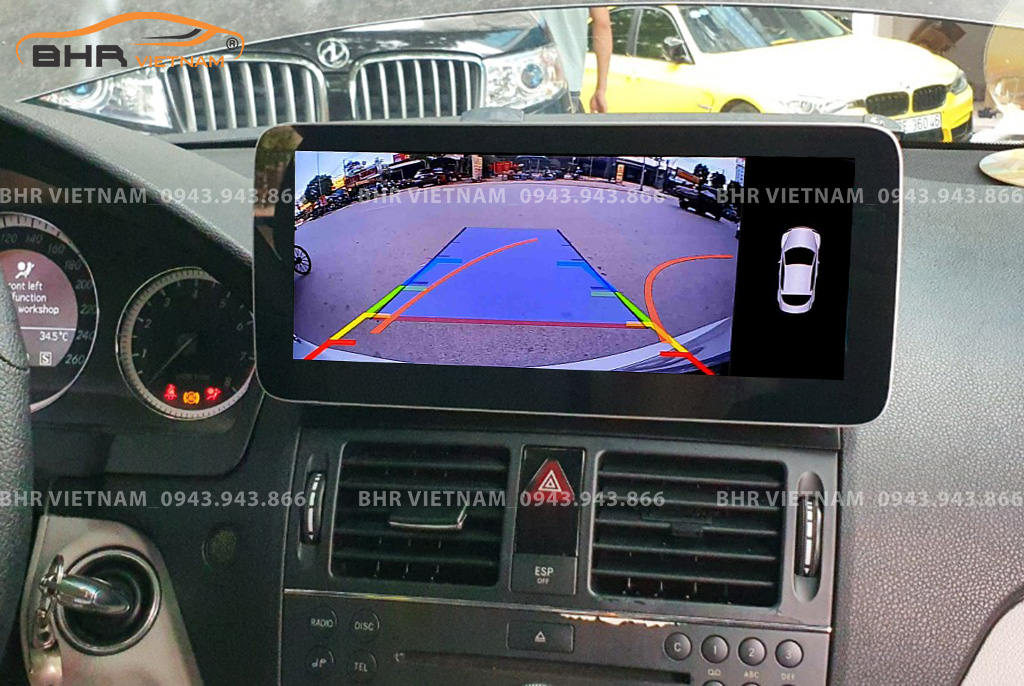 Màn hình DVD Android Flycar Mercedes C Class W204 (C200/ C250/ C300) 2007-2010 tích hợp camera lùi