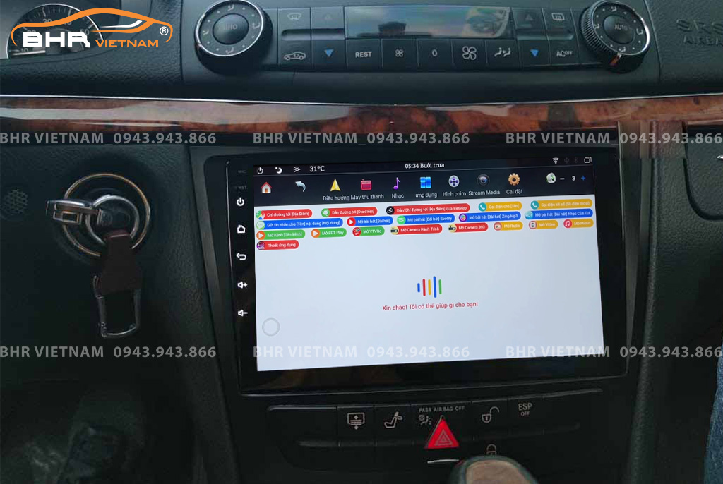 Điều khiển bằng giọng nói thông minh DVD Android Flycar Mercedes E Class W211 (E200, E240, E280) 2003 - 2009