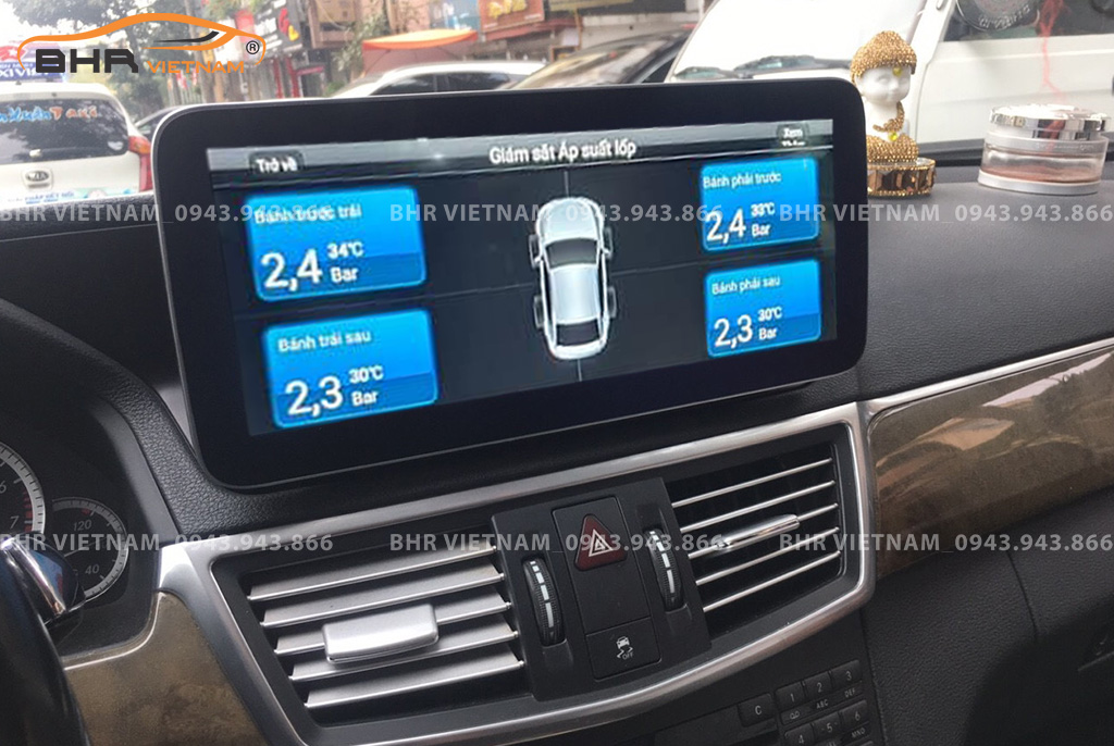 Màn hình DVD Android Flycar Mercedes E Class W212 (E200, E250, E300) 2009 - 2012 tích hợp cảm biến áp suất lốp