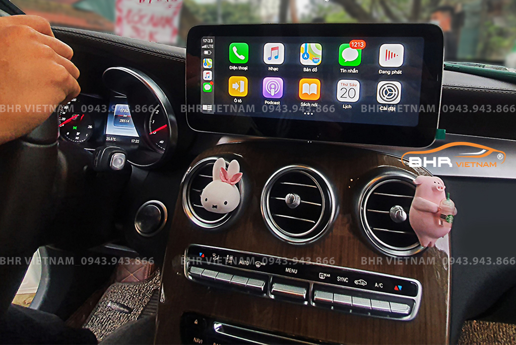 Màn hình DVD Android Flycar Mercedes C 2015 - nay tích hợp Apple Carplay không dây
