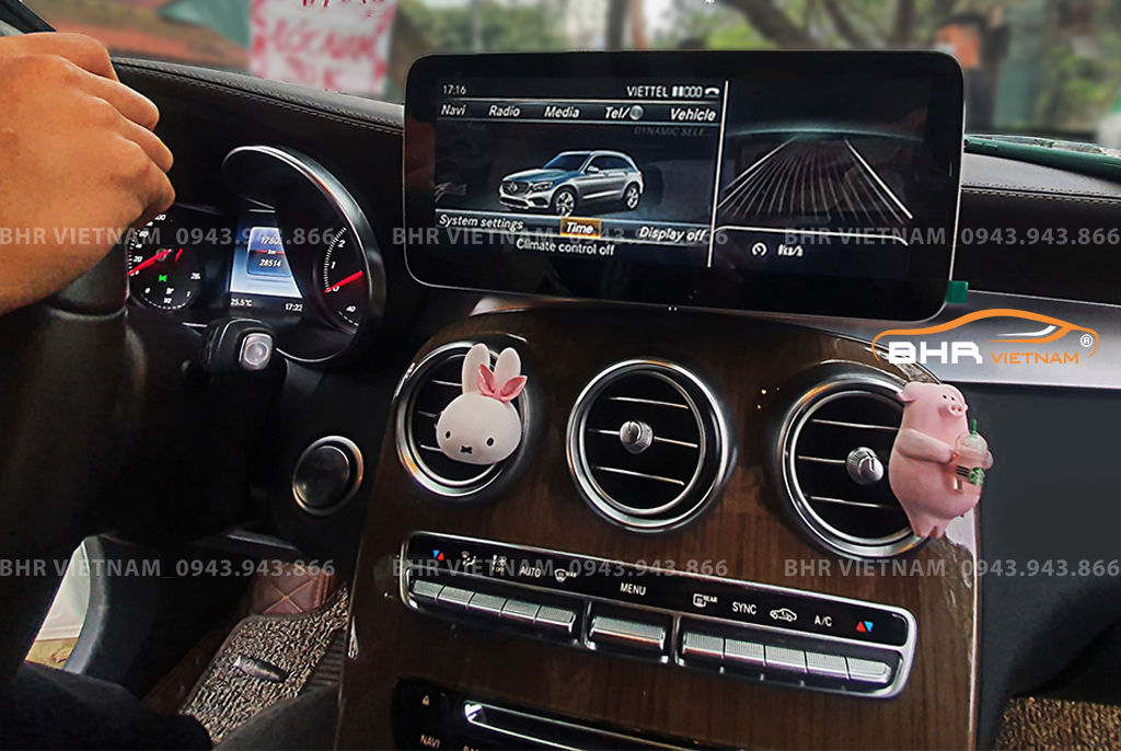 Điều khiển bằng giọng nói thông minh màn hình DVD liền camera 360 Flycar Mercedes C 2015 - 2019