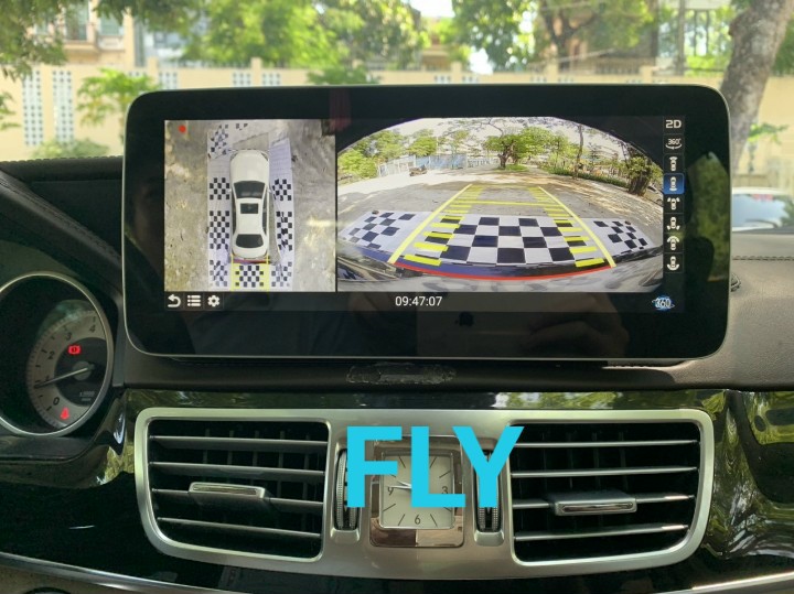 Màn hình DVD Flycar Mercedes C 2015 - 2019 tích hợp camera 360