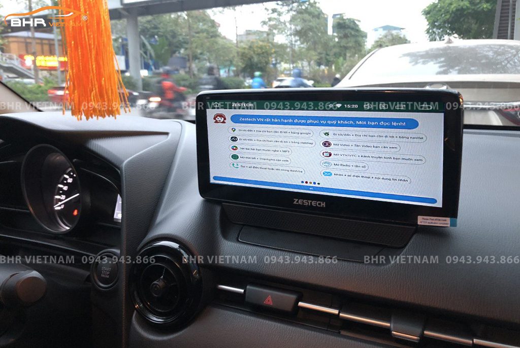 Điều khiển bằng giọng nói thông minh màn hình Zestech nguyên khối Mazda 2 2015 - nay