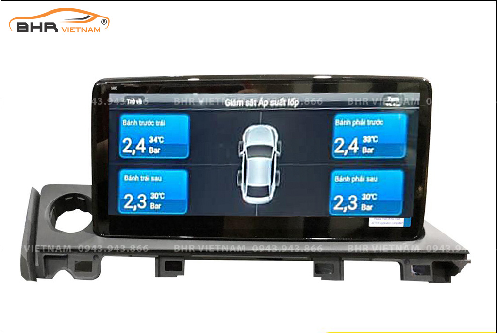 Hình ảnh quan sát cảm biến áp suất lốp Zestech liền camera 360 Mazda 6 2018 - nay