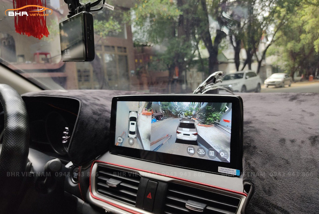 Màn hình ô tô Zestech Mazda ;liền camera 360giới hạn tốc độ đảm bảo an toàn khi lái xe