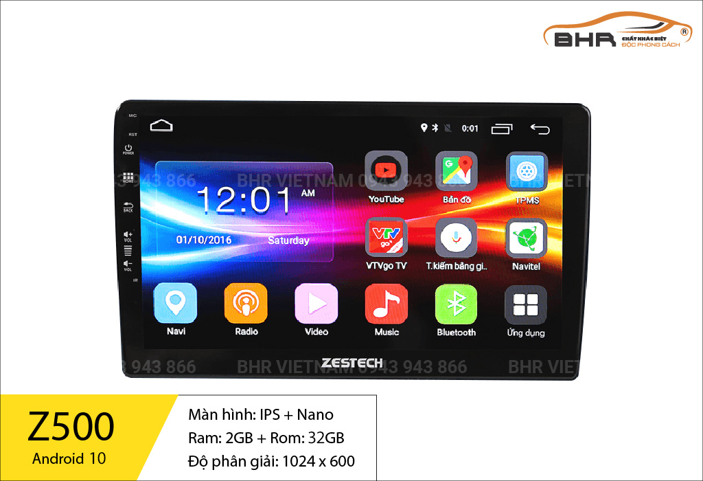 Thông số cấu hình màn hình Zestech Z500