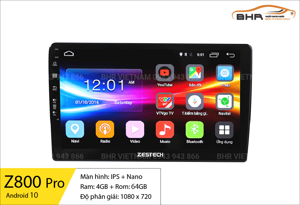 Thông số cấu hình màn hình Zestech Z800 Pro