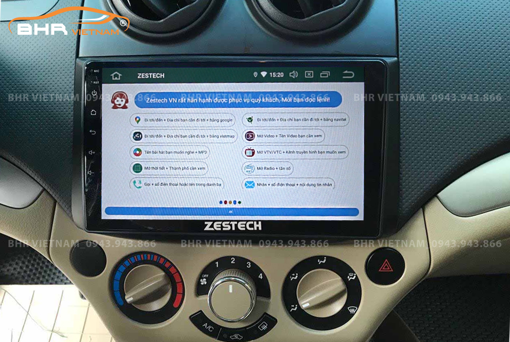 Điều khiển bằng giọng nói thông minh màn hình Zestech Z500 Daewoo Gentra 2005 - 2011
