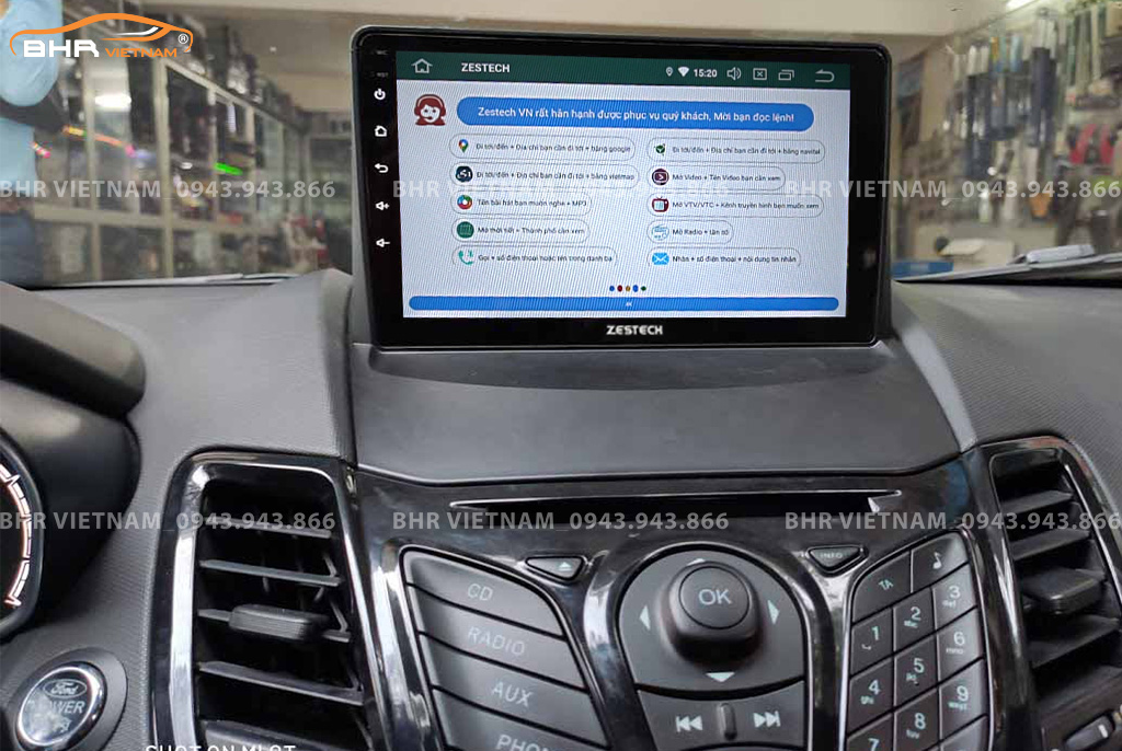 Điều khiển bằng giọng nói thông minh màn hình Zestech Z500 Ford Fiesta 2010 - nay