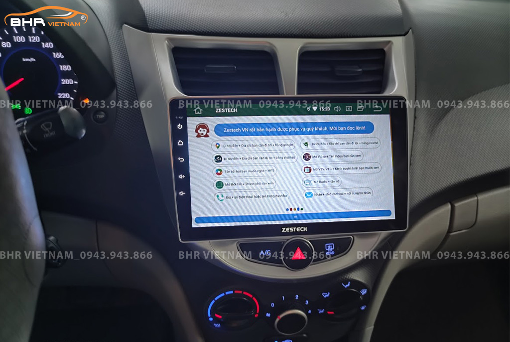 Điều khiển bằng giọng nói thông minh màn hình Zestech Z500 Hyundai Accent 2011 - 2016
