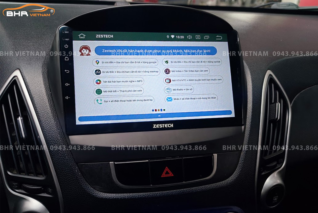 Điều khiển bằng giọng nói thông minh màn hình Zestech Z500 Hyundai Tucson 2009 - 2014